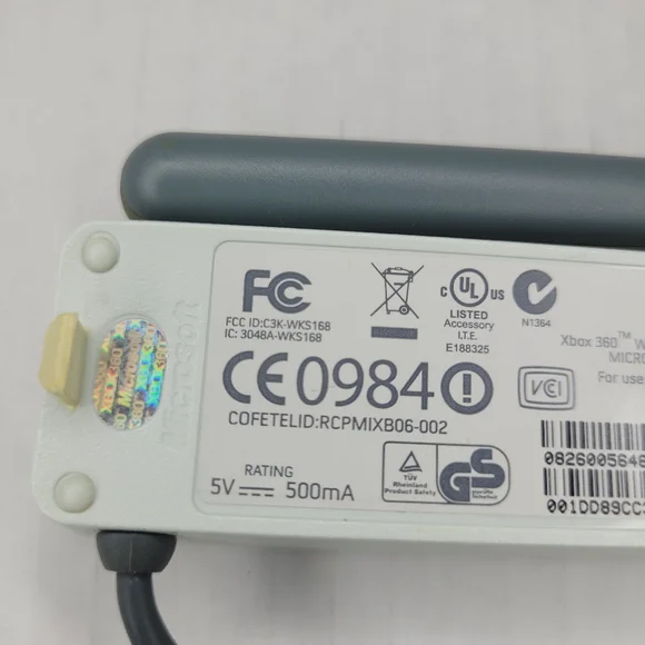 Official Microsoft XBOX 360 Wireless Networking Adapter Internet WiFi Connection - Picture 4 of 4